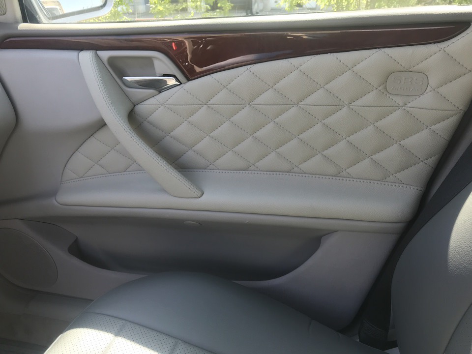 Перетяжка дверей Mercedes-Benz W212, портфолио, пример работы №3